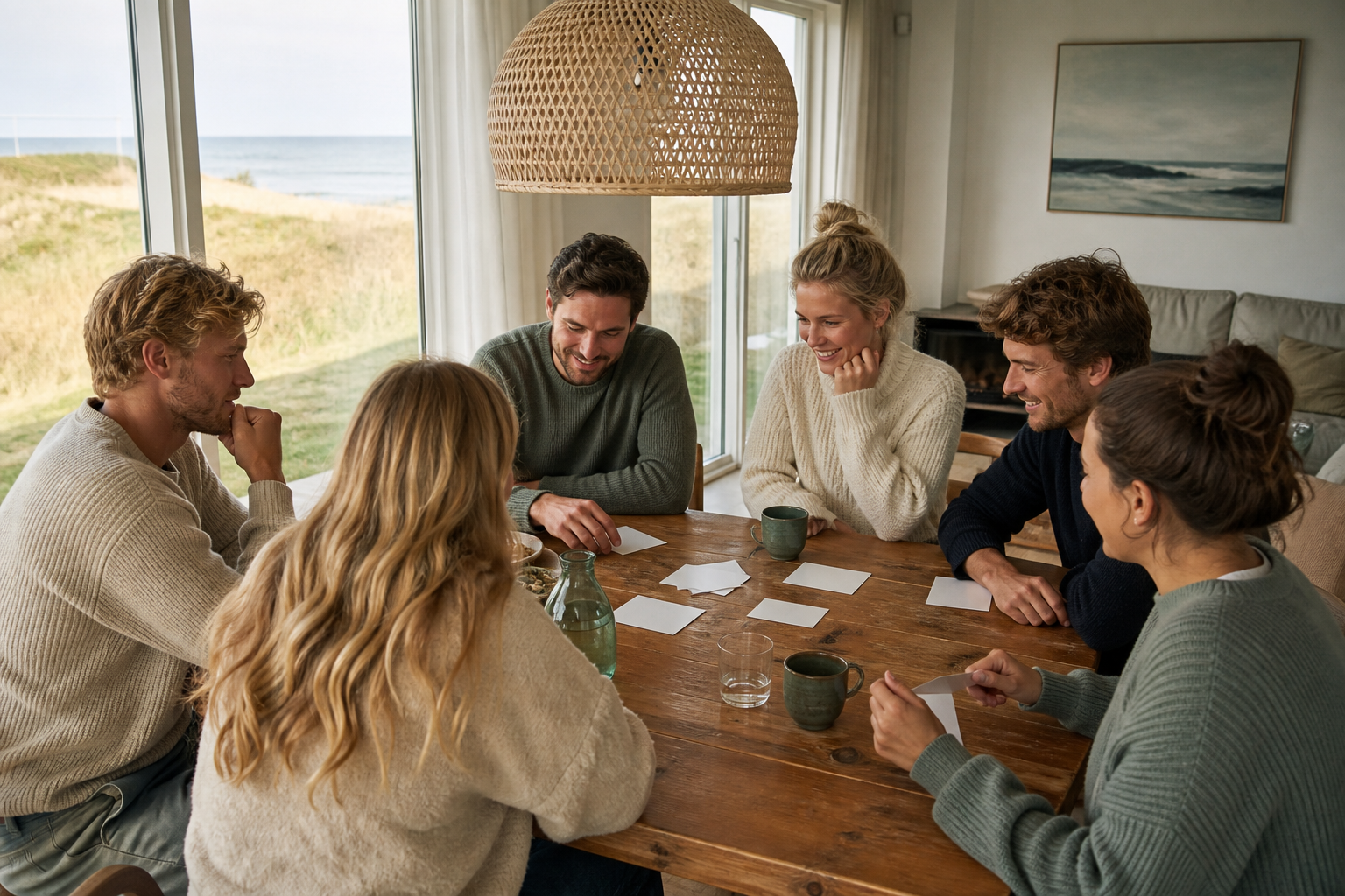 Illustrative Darstellung zum Ratgeberthema Ferienhaus für Gruppen: Gemeinsam wohnen, klar organisieren