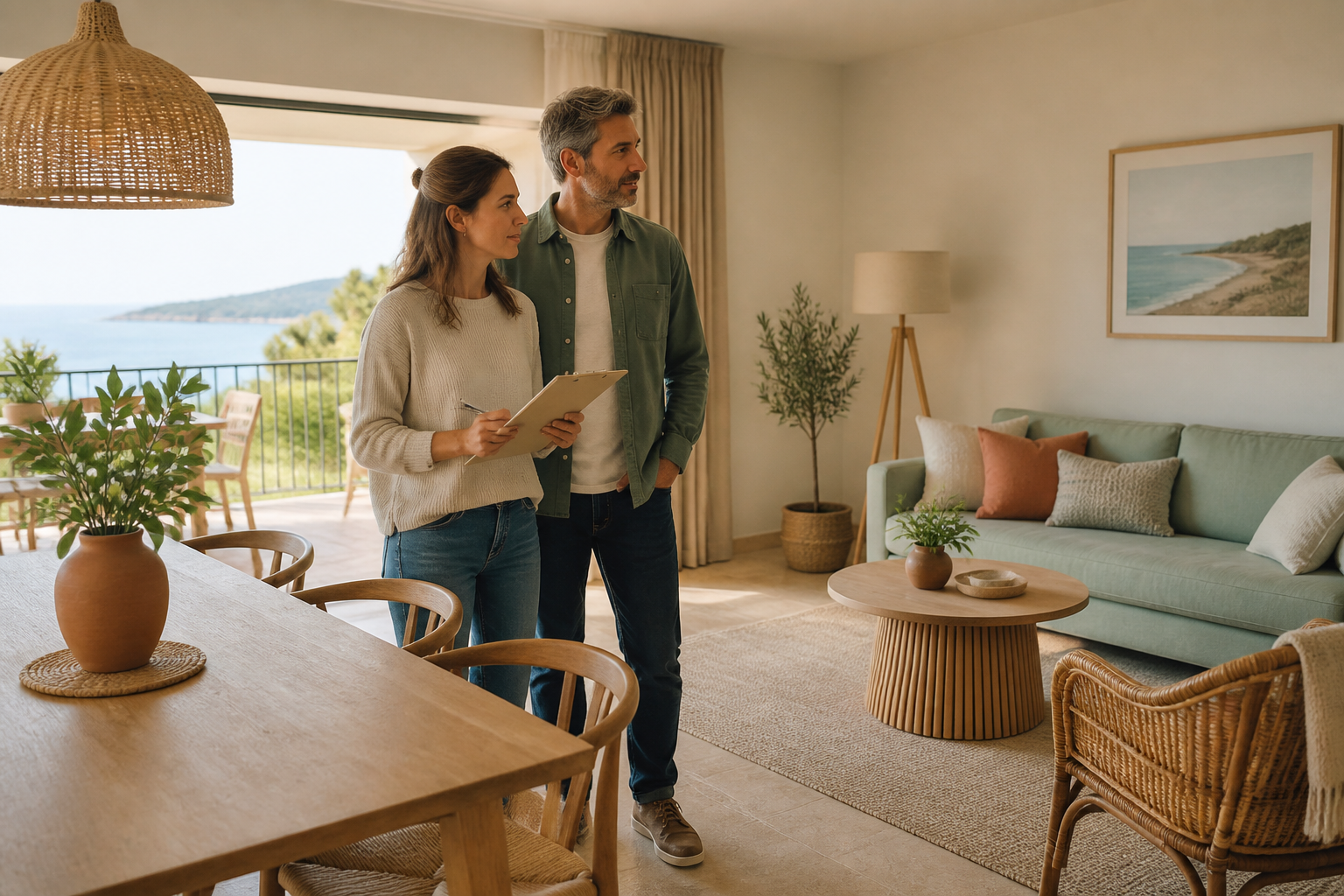Illustrative Darstellung zum Ratgeberthema Ferienwohnung mieten: Gebäude, Lage und Übergabe prüfen